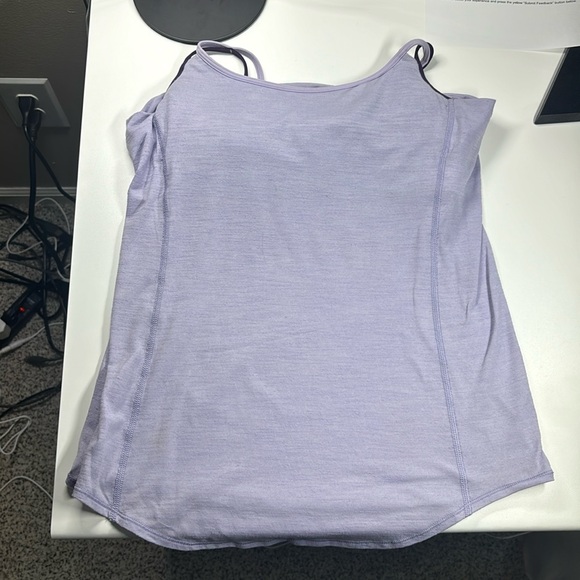Lululemon two layer purple‎ tank top - Picture 1 of 6